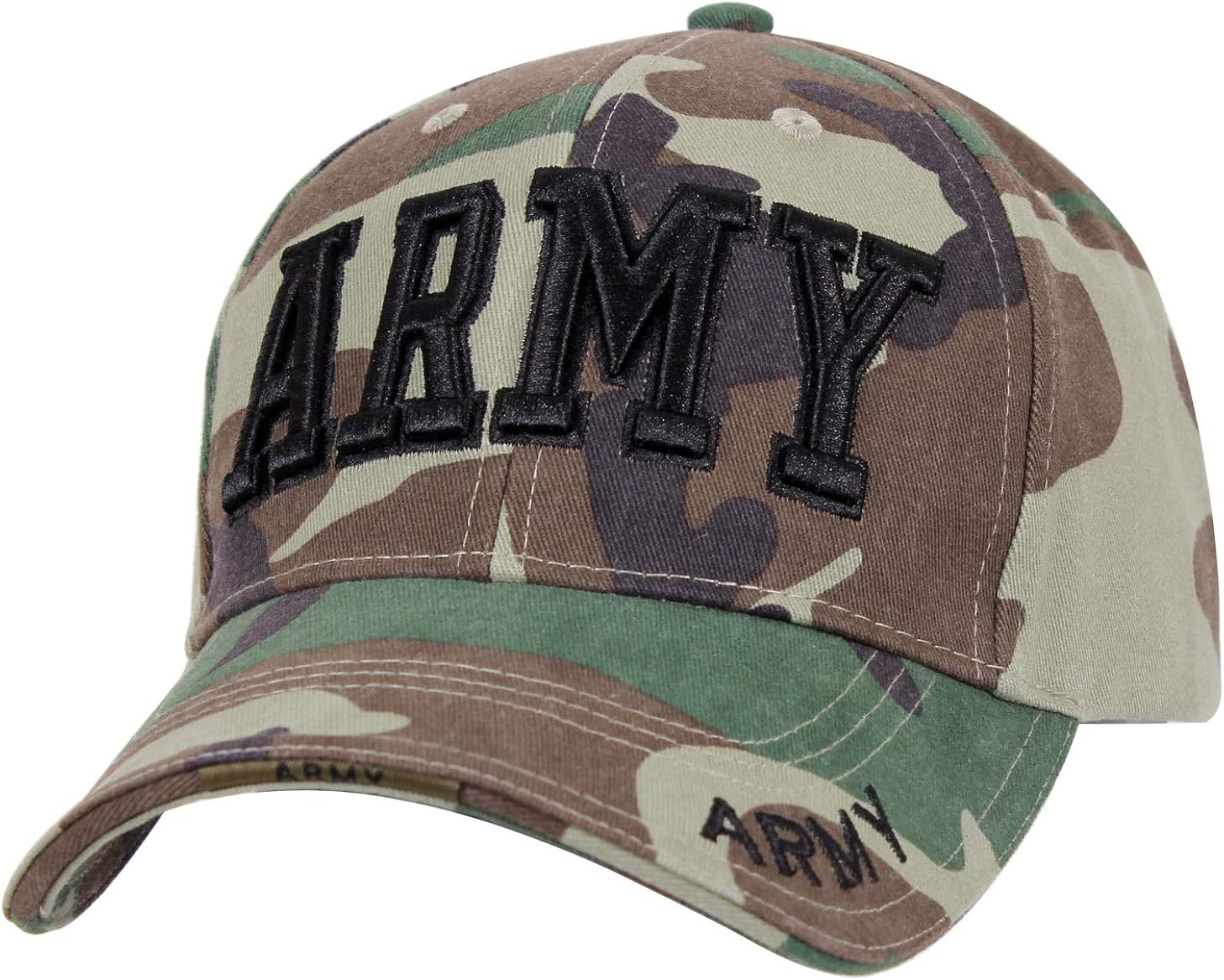 Rothco Deluxe Army Embroidered Low Profile Insignia Cap, Olive Drab: Clothing