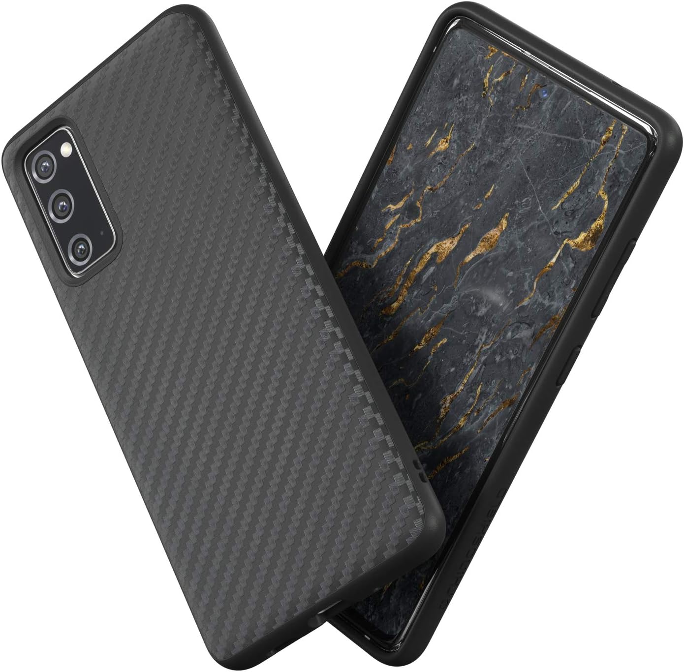 RhinoShieldCase Compatible with [Samsung Galaxy S20 FE] | SolidSuit - Shock Absorbent Slim Design Protective Cover with Premium Matte Finish [3.5M / 11ft Drop Protection] - Carbon Fiber Texture