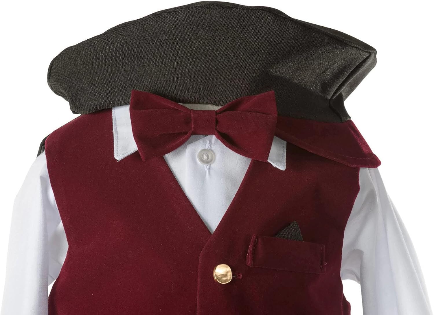 burgundy baby boy outfit