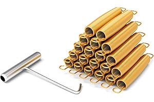 Blanketown 3.5", 5.5", 6.5", 7" Trampoline Springs with Free T-Hooks, Replacement Trampoline Springs, High-Extension,Weather-Resistant Commercial Size Springs,Trampoline Accessories 20 Pack