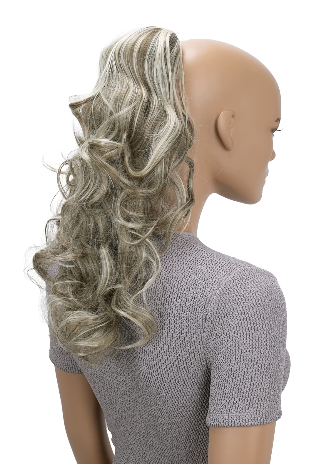 CAISHA 18" Hairpiece Ponytail Extensions Voluminous Wavy Ash Brown Light Blonde Mix PH35 — image 1