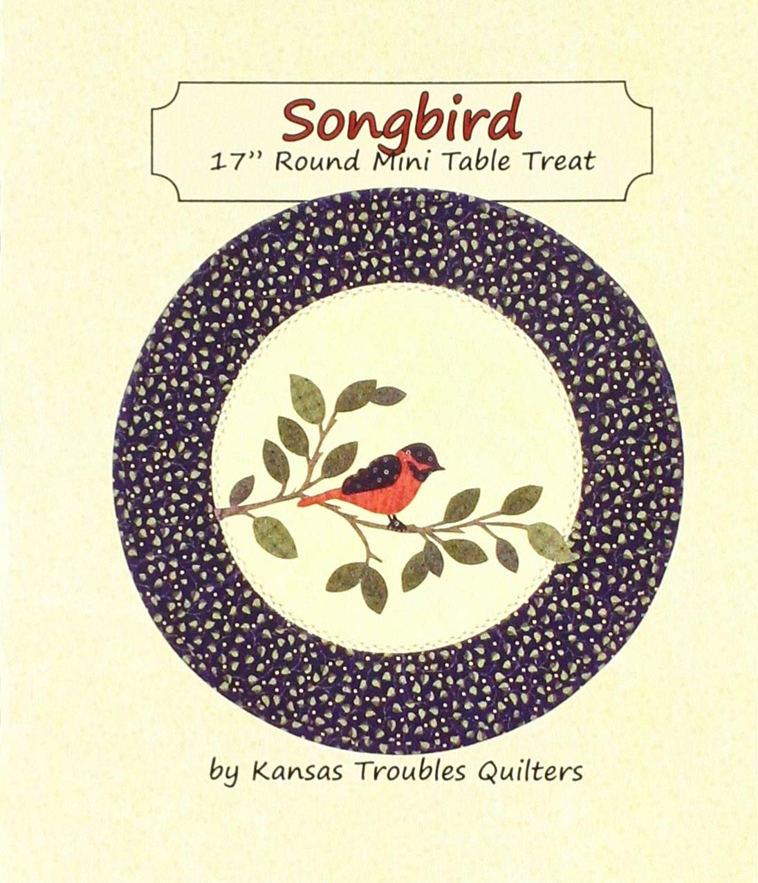 Kansas Troubles Quilters KT-22020 Songbird Mini Table Treat Pattern