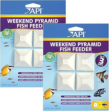3 Pack Api 3 Day Pyramid Automatic Fish Feeder Pet Supplies Pet