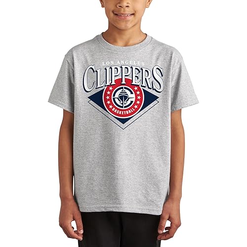 Junk Food x NBA - Court Classic - Kids Short Sleeve Fan Shirt for Boys and Girls - Officially NBA Apparel