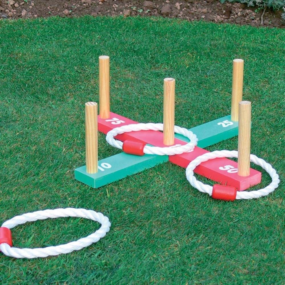 Garden Quoits Rope Hoopla Outdoor Game Kids Adult Family Fun Party Game