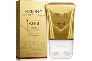 WLCTJIAYOU AH-8 Firming Neck Cream with Roller - Anti-Aging Moisturizer for Neck & Chest - Lifts, Tightens, Deeply Hydrates, Reduces Fine Lines & Wrinkles - For Crepey, Sagging Skin - 4.23 fl.oz