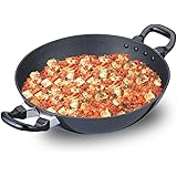 Hawkins Futura Non-Stick Kadhai Deep-Fry Pan Black 2.5 L
