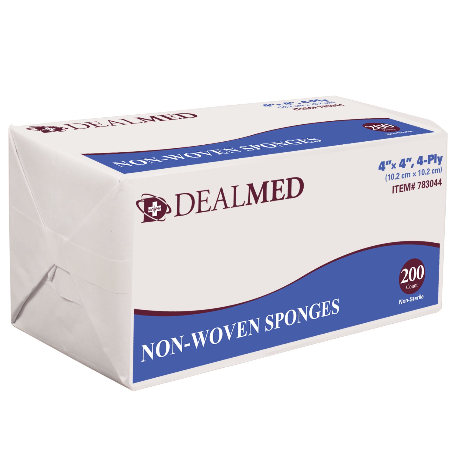 Dealmed Brand NonWoven Sponges, AllPurpose Sterile Gauze Pads, Highly