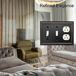OKAWYC Double Toggle/Single Duplex Light Switch