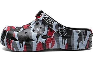 Mallaza Boys Girls Camo Garden Clogs: Comfortable Slip-On Beach Sandals for Littele Kid/Big Kids and Sizes