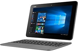 Asus Transformer Book T101HA-C4-GR 10.1-Inch 2 in 1 Touchscreen Laptop (Quad-Core Z8350,4GB RAM,64GB eMMC,Windows 10) Grey