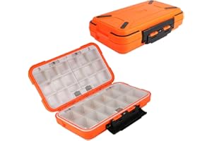 LESOVI Fishing Lure Boxes, Waterproof Portable Tackle Box Organizer With Storing Tackle Set Plastic Storage - Mini Utility Lures Fishing Box, Small Organizer Box