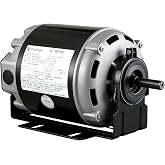 GF2034 Blower Motor 1/3 HP 115V 60Hz 1725 RPM 48 Frame Belt Drive Fan Motor | Replaces Packard 45013, AO Smith/Century 316P169, Emerson 8100, GE BF-4706, Universal 805, Baldor RSP2442, Carrier HC41DE114