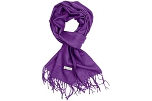 TZ Promise Plain Solid Color Cashmere Feel Classic Soft Luxurious Winter Scarf For Men Women