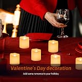 CNMTCCO LED Candle Lights 24Pcs Flameless Tea Lights Warm White Flickering view 2
