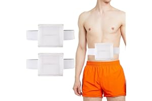 JFHNMLW 2PCS Breathable Feeding Tube Belt, Concealment and Comfortable Gastrostomy G Tube Accessories, Peritoneal Dialysis Belt with Mesh Sponge Pad Black Pd Belts Dialysis for Men Women Adults (White S)
