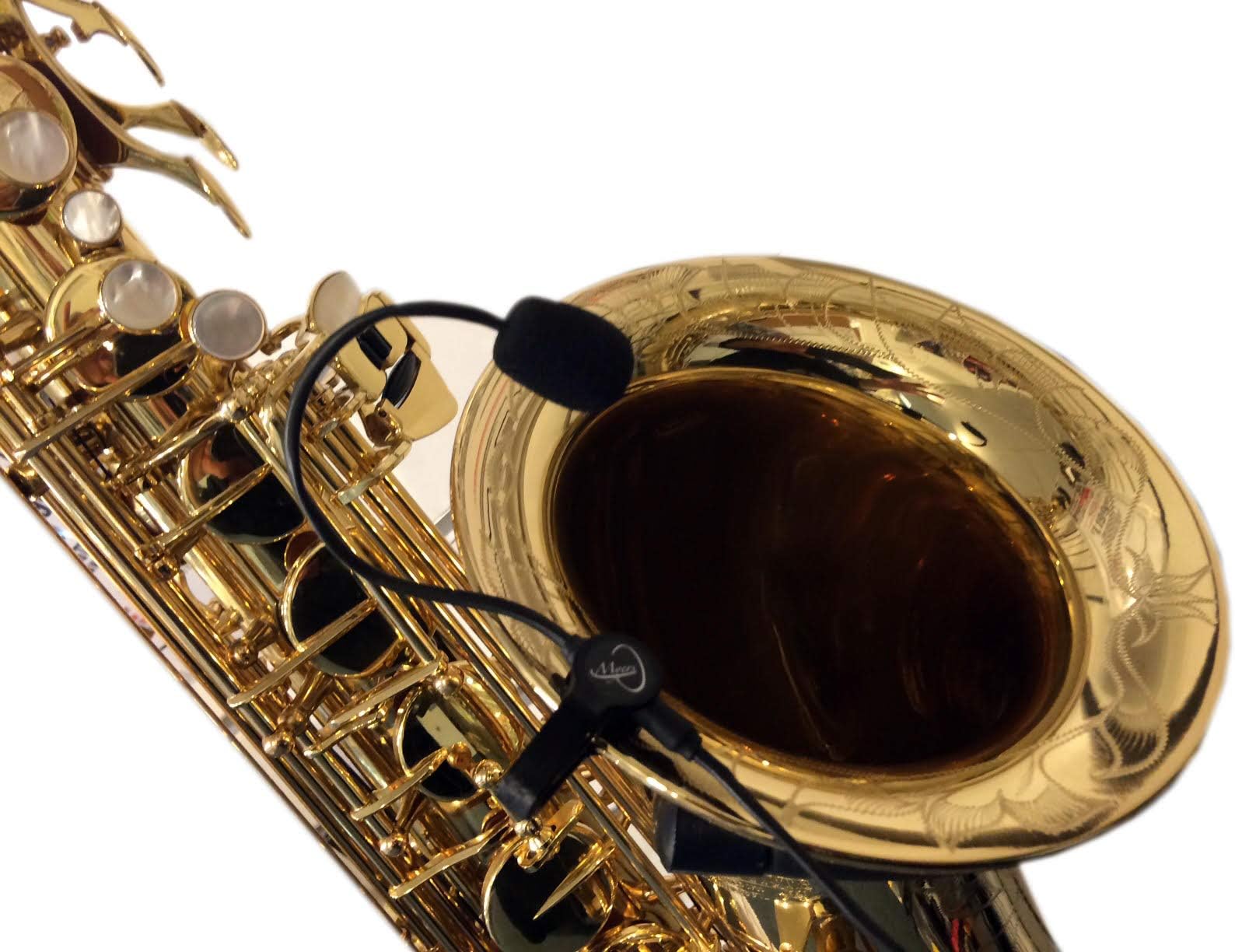 The Feather Saxophone Microphone with Flexible Micro-Gooseneck by Myers Pickups