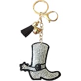 Popfizzy Rhinestone Keychains for Women and Girls, Bling Purse Charms, Birthday Gifts for Her, Backpack Key Chain, Bag Charms