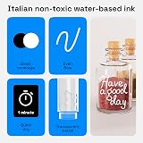 ARTISTRO 2 White Acrylic Paint Pens 3mm Medium Tip for Rock Craft Ceramic Wood view 4