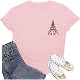 Potia London Shirts for Women European City London British T-Shirt UK England Travel Tee Tops