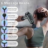 Timiyou Massage Gun Deep Tissue Massager with 99 Speeds LCD Grey view 6