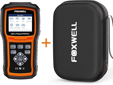 Amazon Com Foxwell Nt630 Plus Obd2 Scanner Abs Brake Bleed Scan Tool Srs With Storage Case Automotive