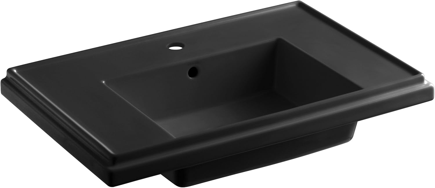 KOHLER K275817 Tresham 30Inch Pedestal Bathroom Sink Basin with SingleHole Faucet Drilling