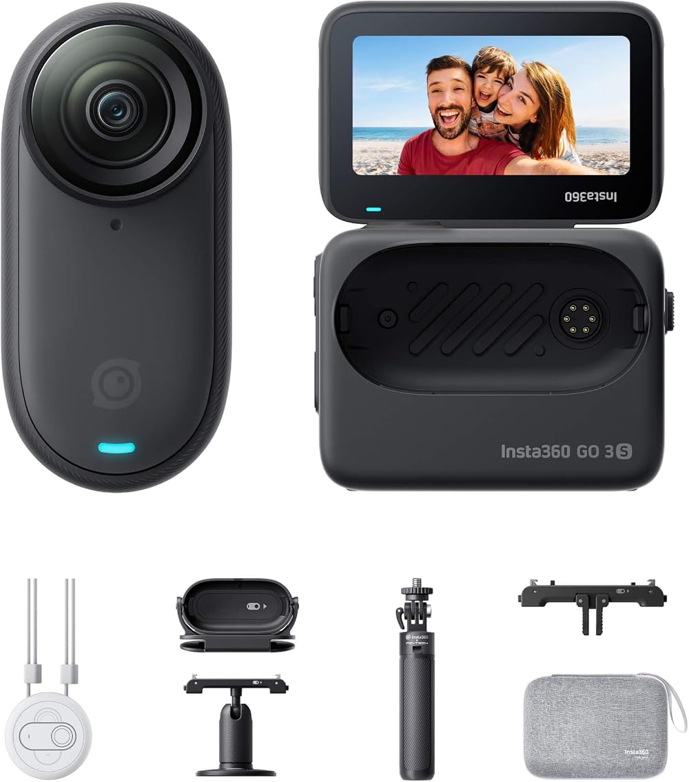 Insta360 GO 3S Family Bundle 4K Tiny Camera 140 Min Battery IPX8