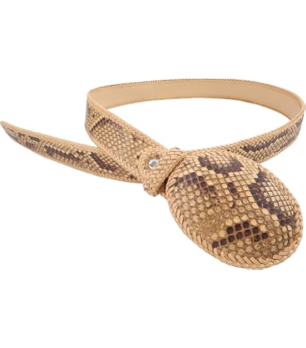Pelgio Genuine Python Snake Skin Handmade Belt 46 display picture 3