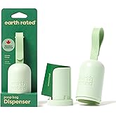 Earth Rated Dog Poop Bag Holder, Durable and Guaranteed Leakproof, Unscented, Dispenser with Starter Roll