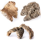 Gal&aacute;pagos (05501) Natural Cork Bark for Reptiles &ndash; Ideal for Bearded Dragons, Snakes, and Geckos &ndash; Climbing Accessory for Terrariums, Turtle Tanks, and Bird Cages, Flat 6&rdquo; &ndash; 9&rdquo;, Natural