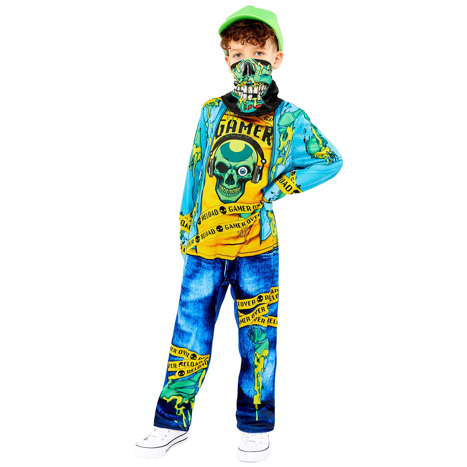 (Fix 2/2) (9911994) Child Boys Gaming Zombie Costume (6-8yr)