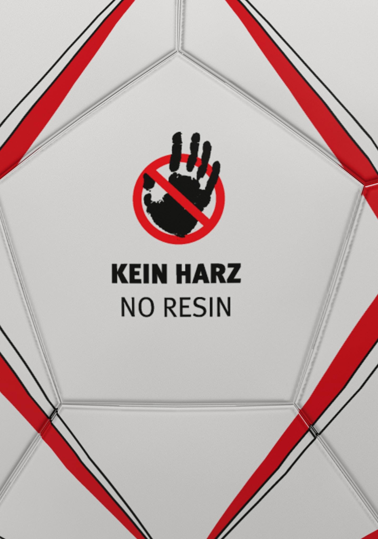 Erima Magic White Training Handball (7202509), weiß/rot, 1 2