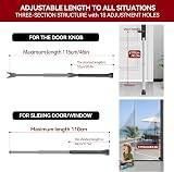 AceMining Security Bar Heavy Duty Door Stopper Sliding Patio Door Adjustable view 3