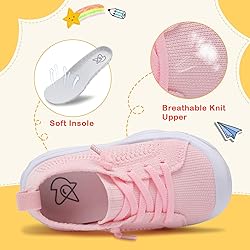 LeIsfIt Toddler Girls Boys Shoes Lightweight