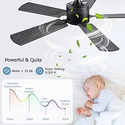 42 inch Modern Ceiling Fans with Lights APP/Remote
