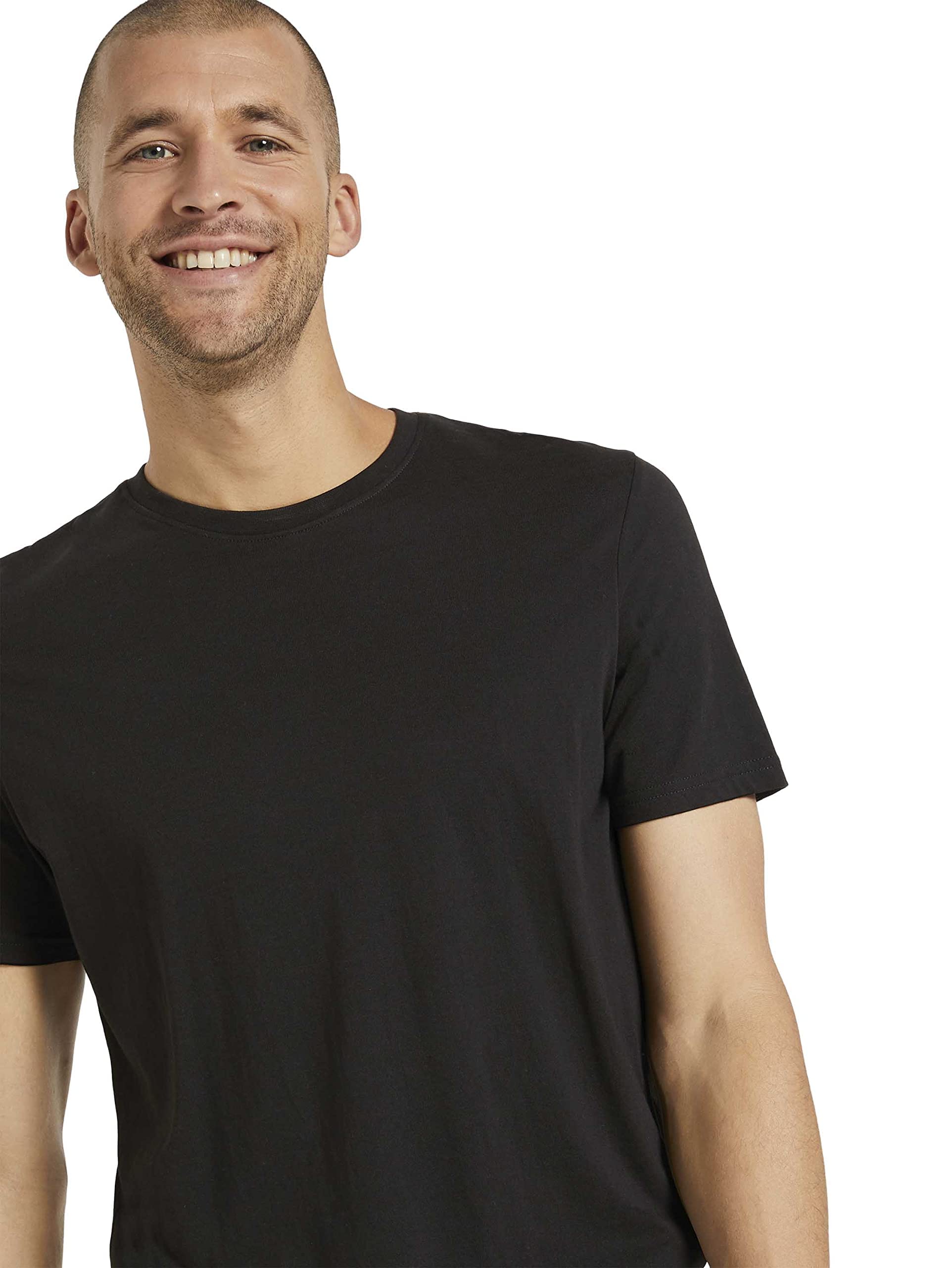 TOM TAILOR Herren Crewneck T-Shirt im Doppelpack, 29999 - Black, S 3
