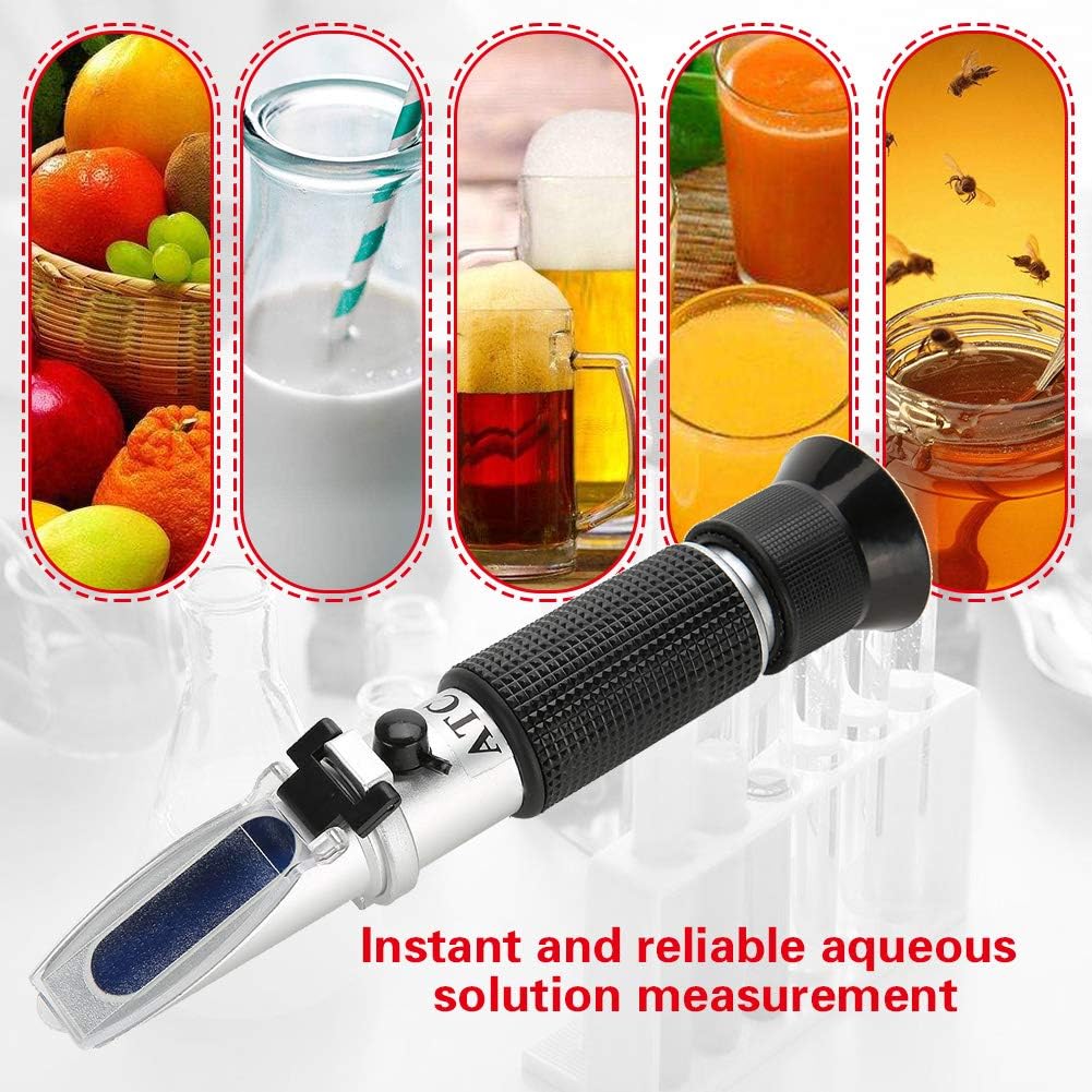 Wort Specific Refractometer ATC Brix Refractometer for Beer Wine and Fruit 1.000-1.130 - Image 4