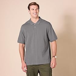 Amazon Essentials Men's Regular-Fit Cotton Pique