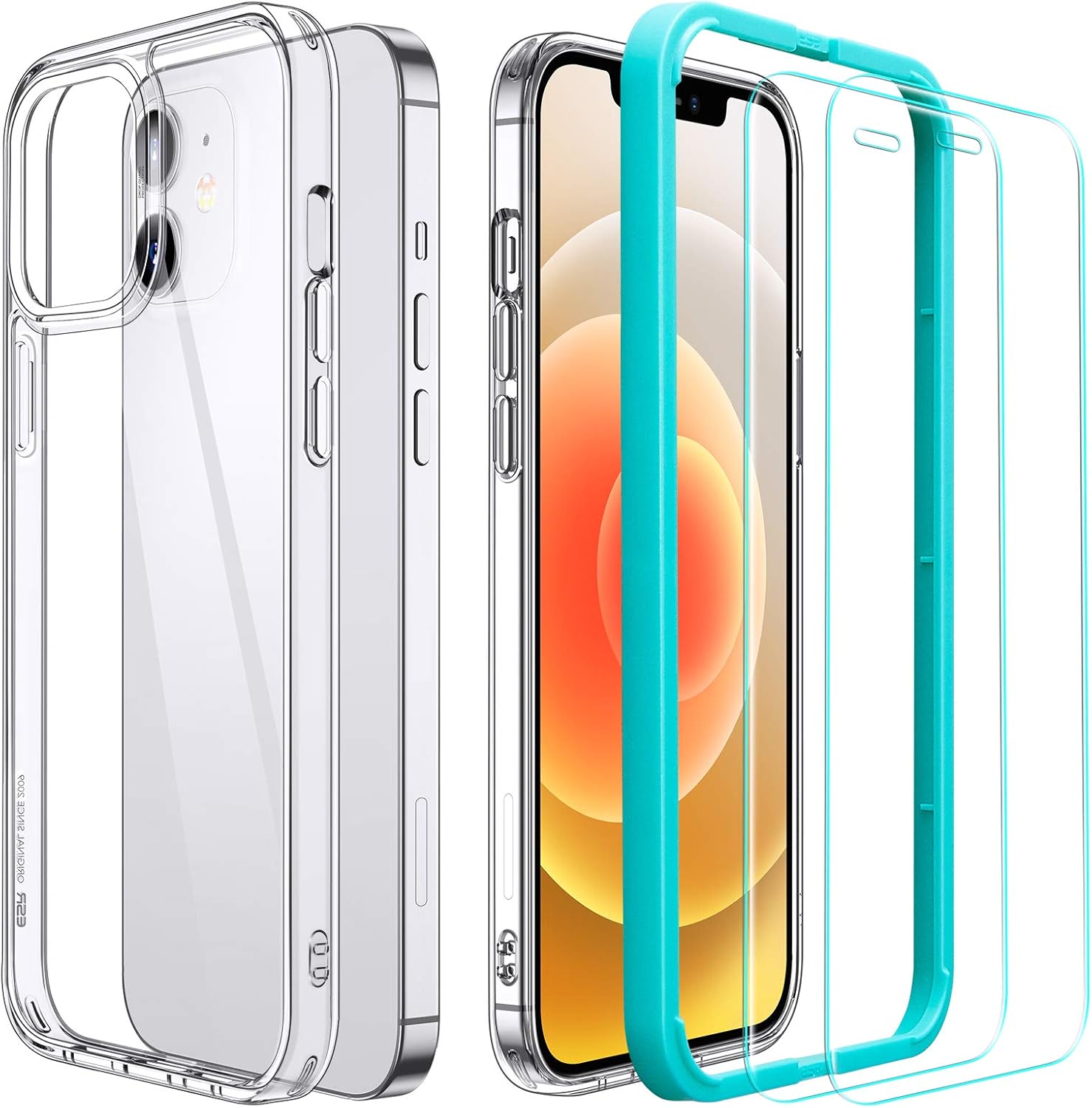 ESR Case and Screen Protectors Compatible with iPhone 12 mini Includes