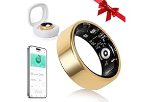 YULUCKGO Smart Ring Fitness Tracker Ring for Women,Health Heart Rate Ring with Activity Tracker, Sleep Monitor and Oximeter, No Subscription Fee,Remote Photography, IP68 Waterproof