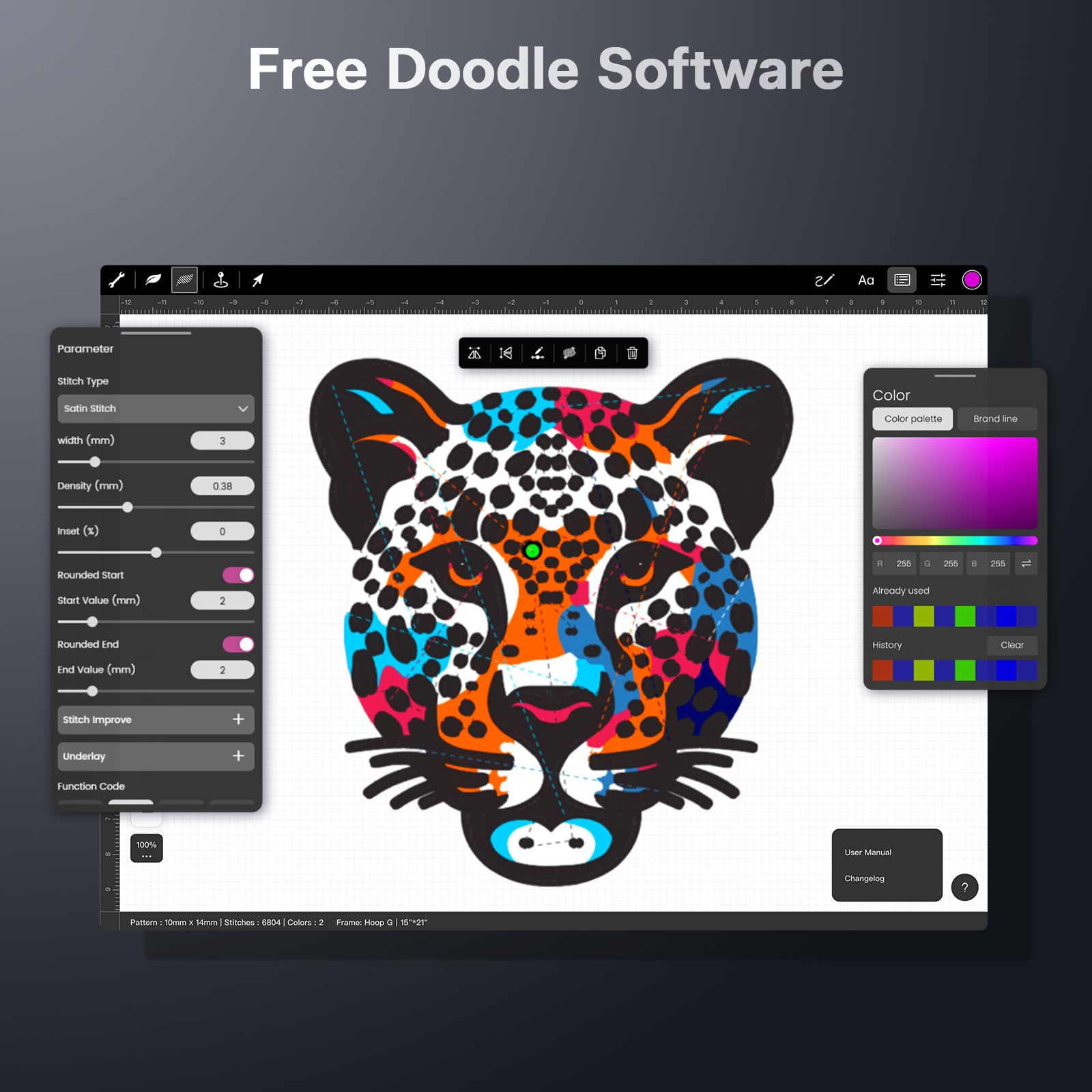 BAi The Mirror Embroidery Machine 15 Needles 20x14