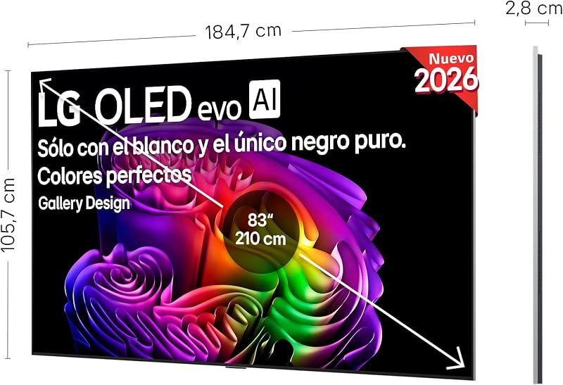 OLED83G64LW - Smart TV OLED EVO AI 83" 4K sem reflexo, 2026