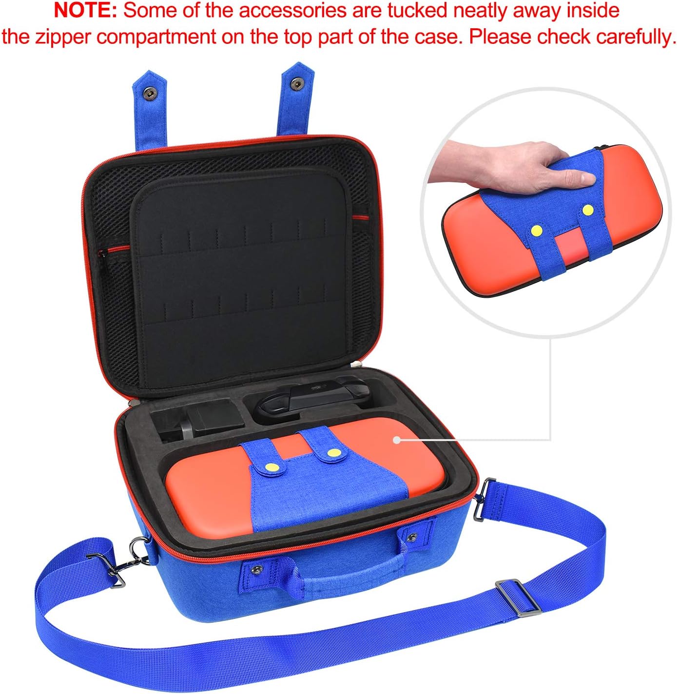 Accessories Kit Bundle for Nintendo Switch, YUANHOT Cover Case Hand Grip Controller Charger Steering Wheel Stand Carrying Case Game Card Case Compatible for Nintendo Switch (19 in 1): Electronics