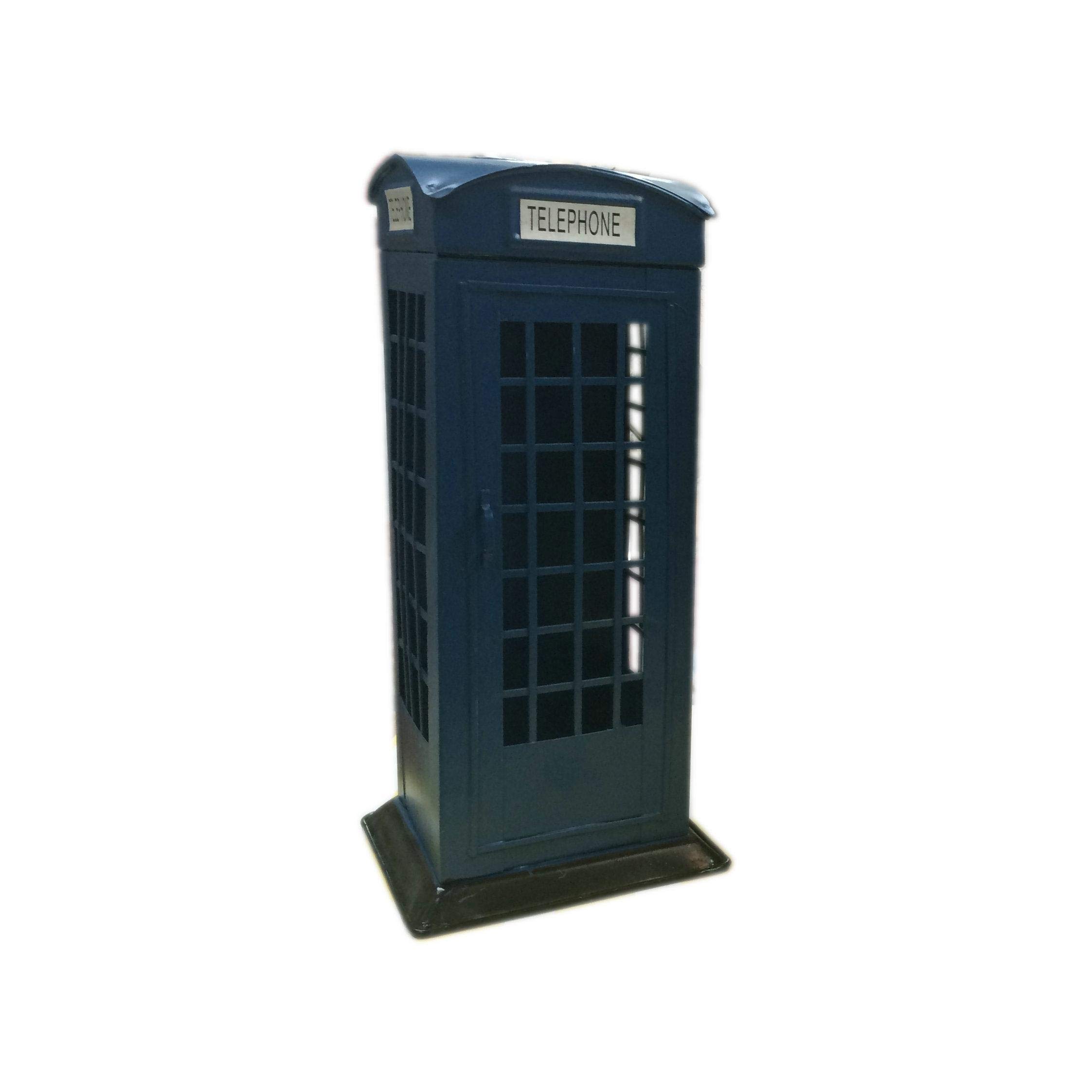 Coins Box,Telepone Booth Shape,Blue