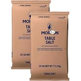 Morton Table Salt 25 lb (2 pack)