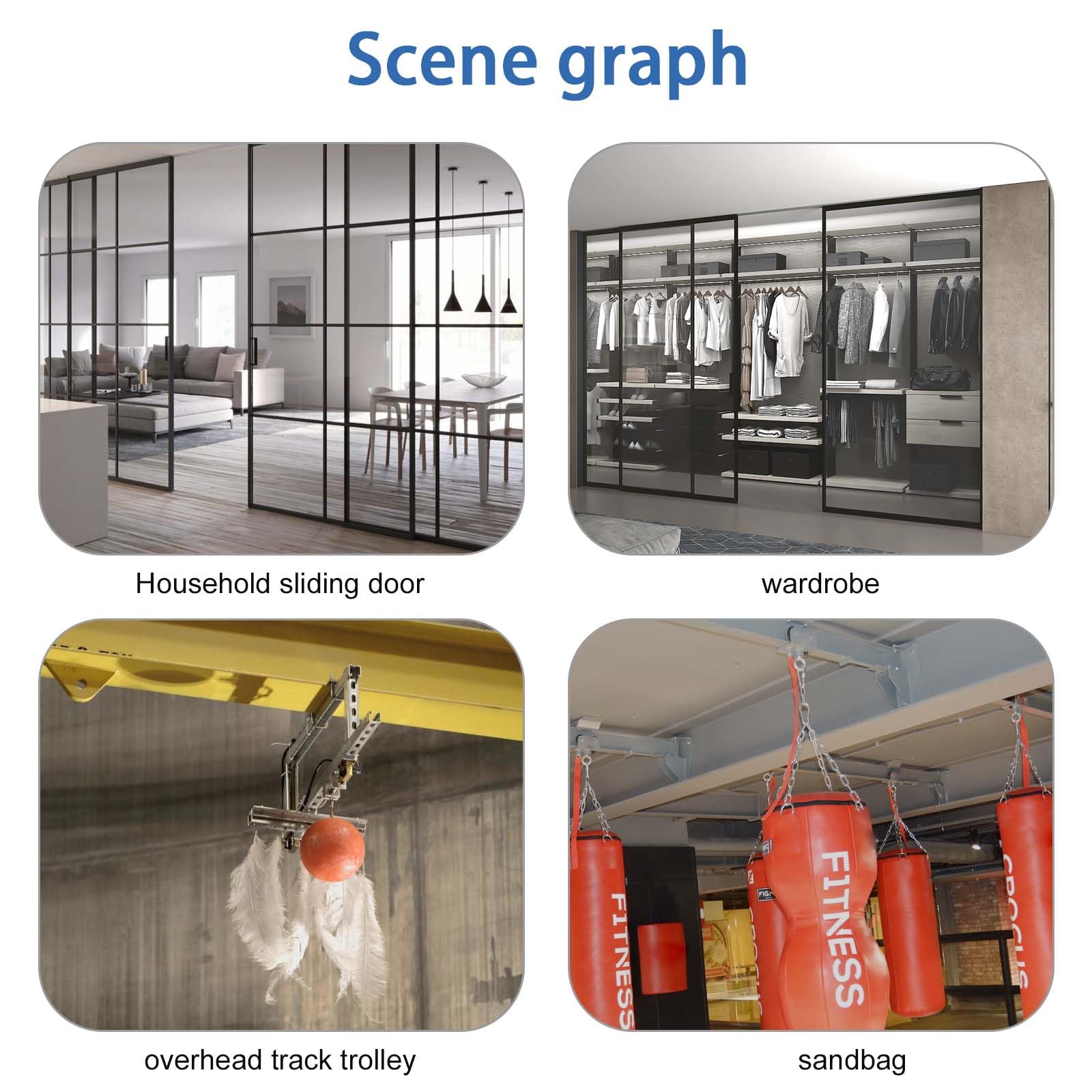 P2750-EG Trolley Assembly 4 Wheel Light Duty For Use With All 1-5/8 ...