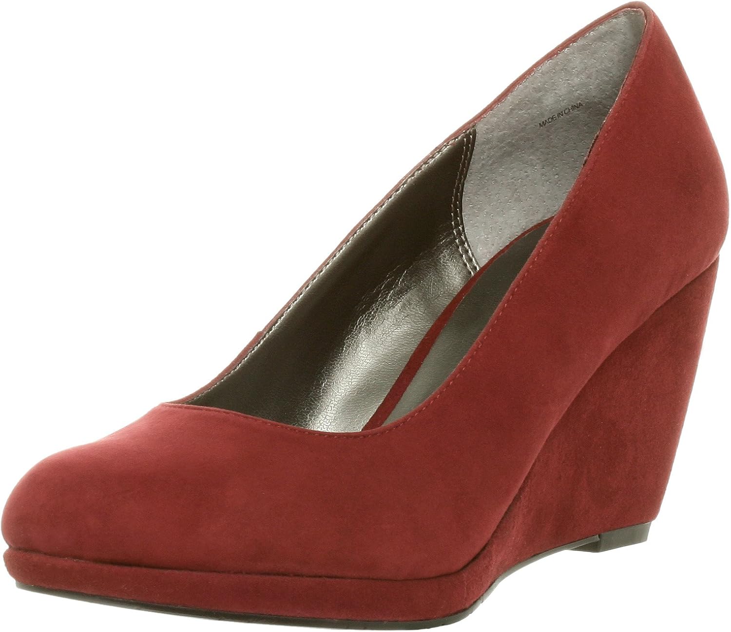 faith red wedge sandals