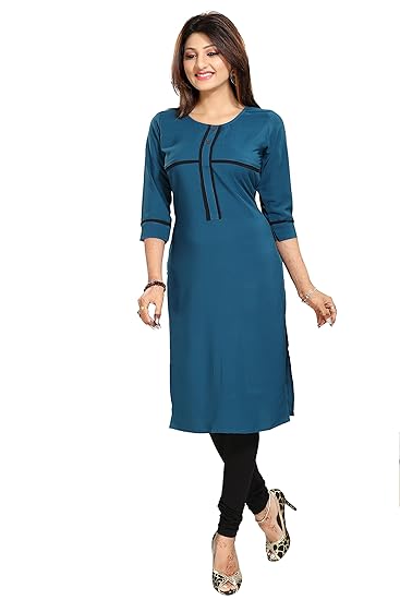 Women's Crepe Straight Kurta