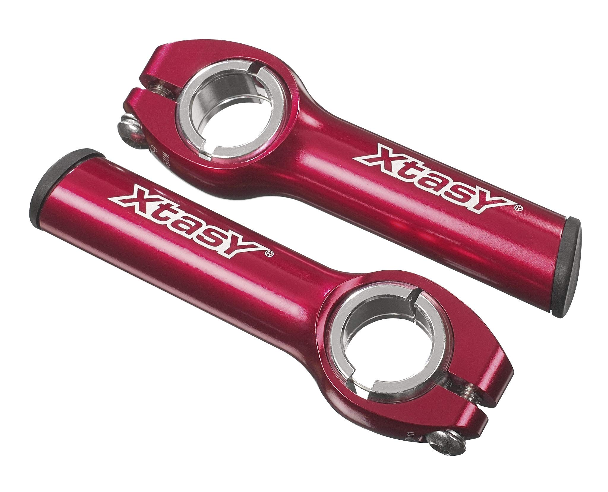 XtasY Unisex - Adult Bar Ends EVO SL Red, 90mm 22.2, Small